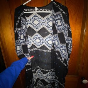 Black and blue duster!